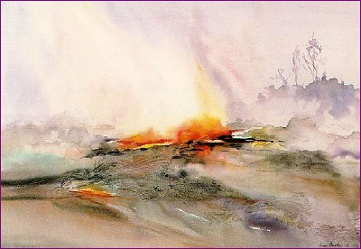 Lavaflow Lithograph